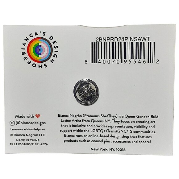 🏳️🌈 “Respect My Pronouns” Enamel Pin – LGBTQ+ Pride Awareness Badge 🌈 - Picture 4 of 6